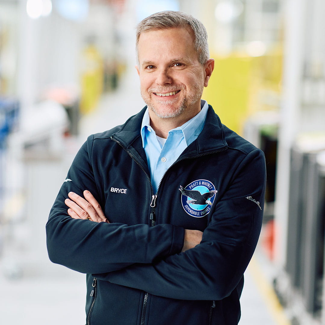Bryce Bergethon on the shop floor