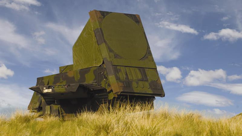 Patriot system in grassy field
