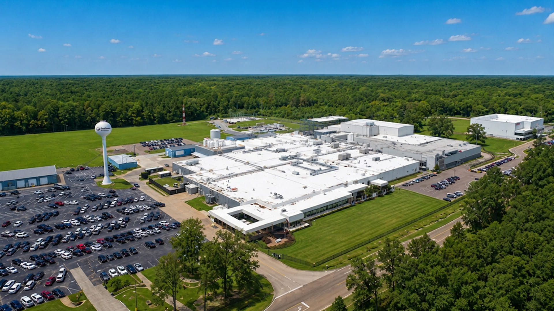 Forest MS site aerial view from a distance