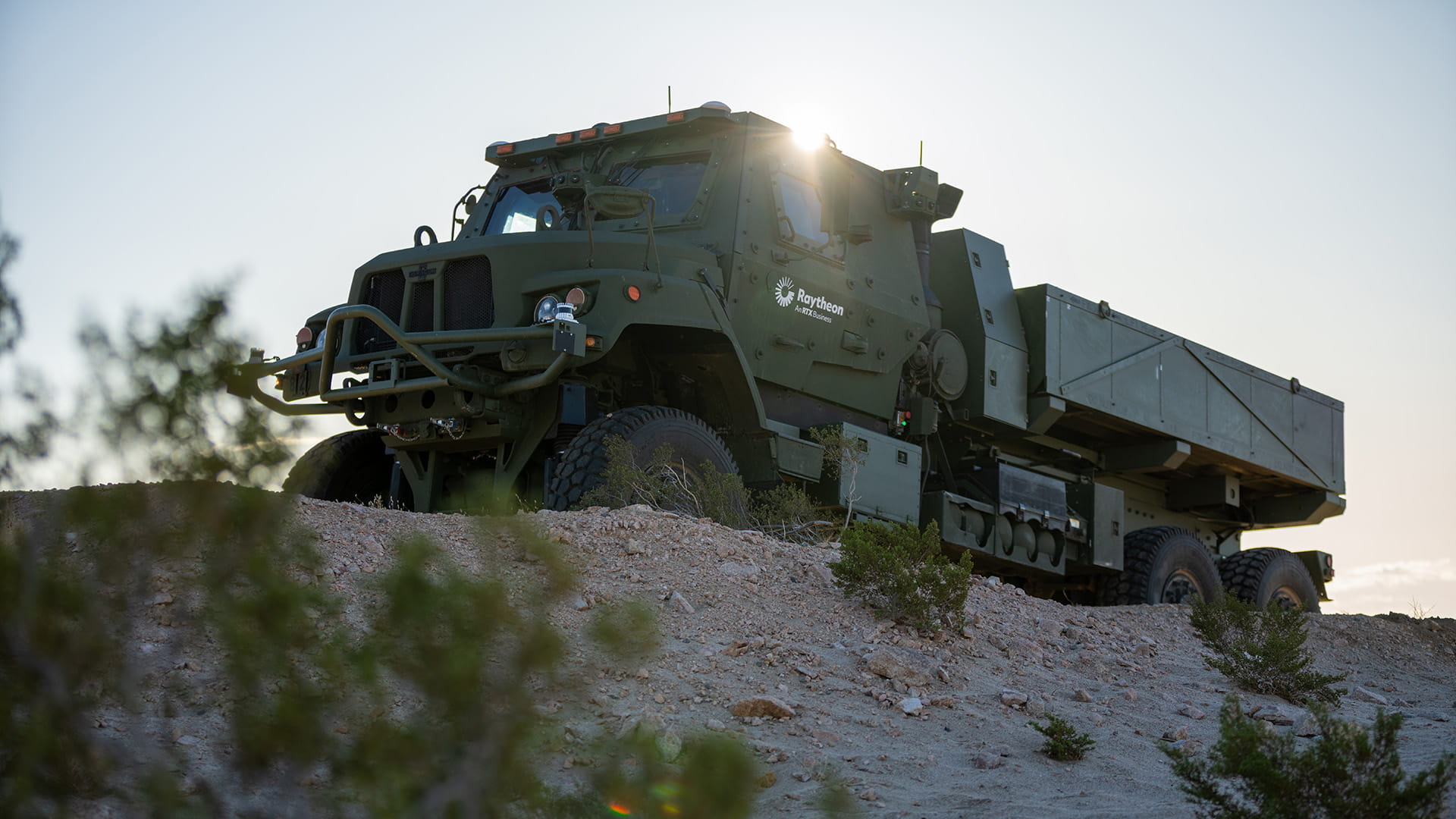 Juggernaut vehicle on hilltop