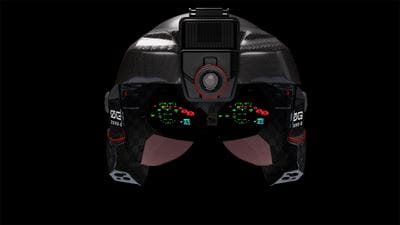 A military aviation helmet with visor