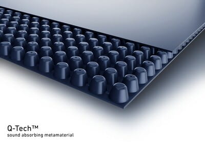 Q-Tech™ sound absorbing metamaterial
