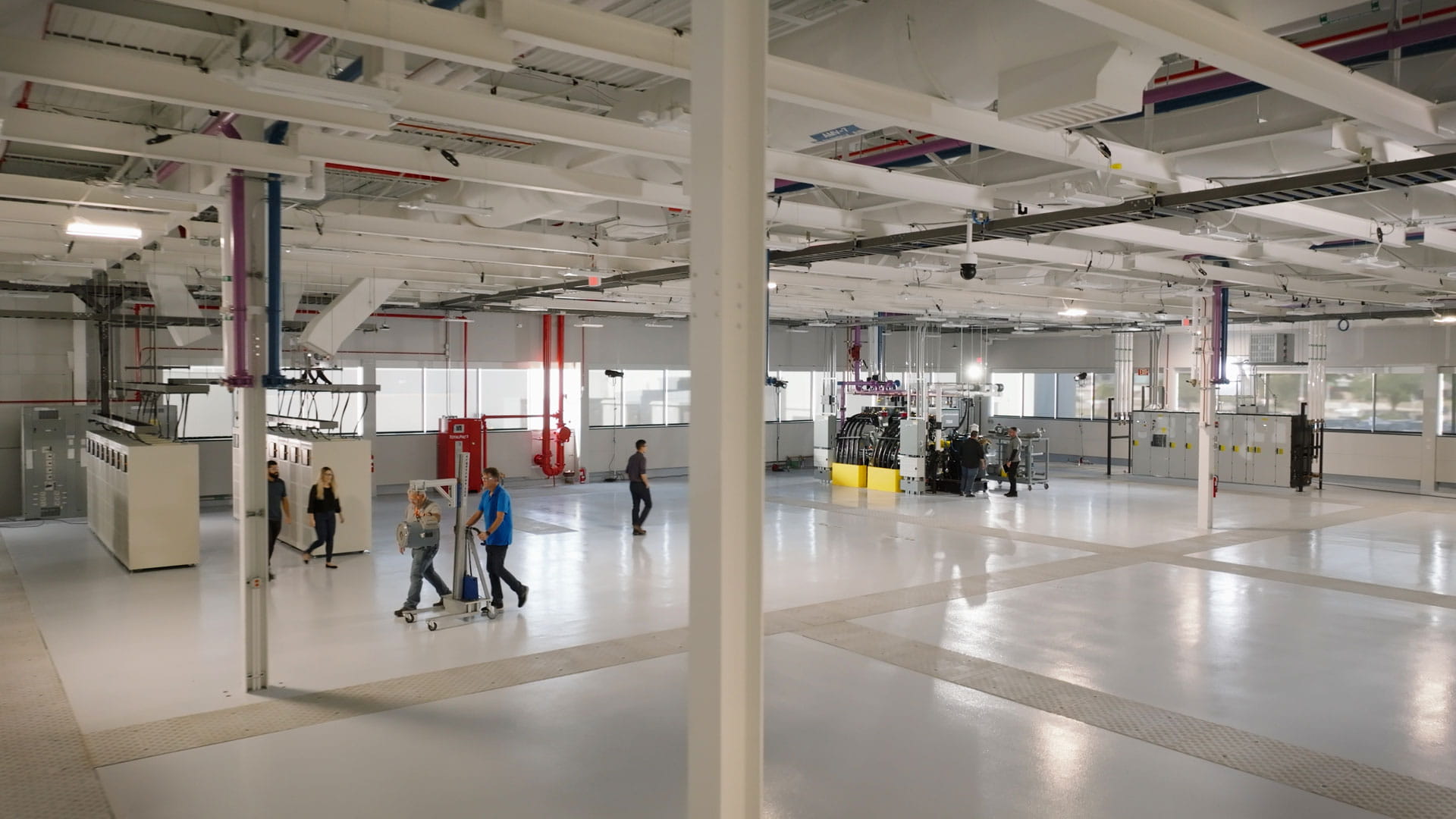 Collins Aerospace's next-gen electric power systems lab, The Grid, in Rockford, Illinois.