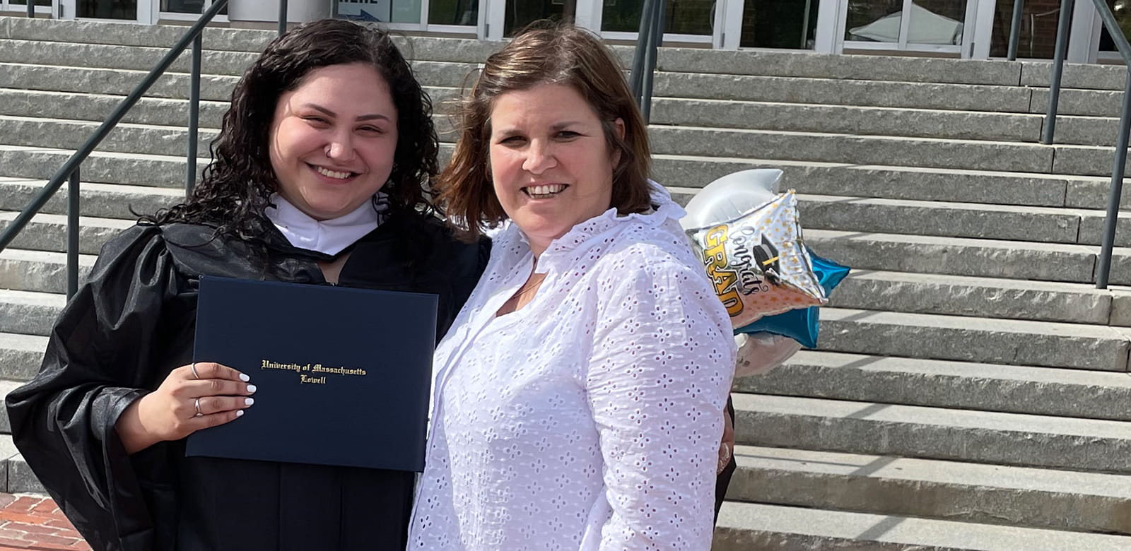 Ashley and her mentor, Liz, at her graduation