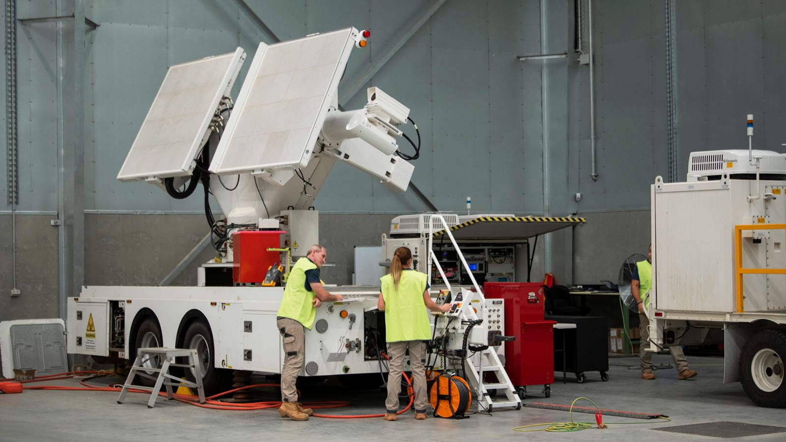 Technicians at work