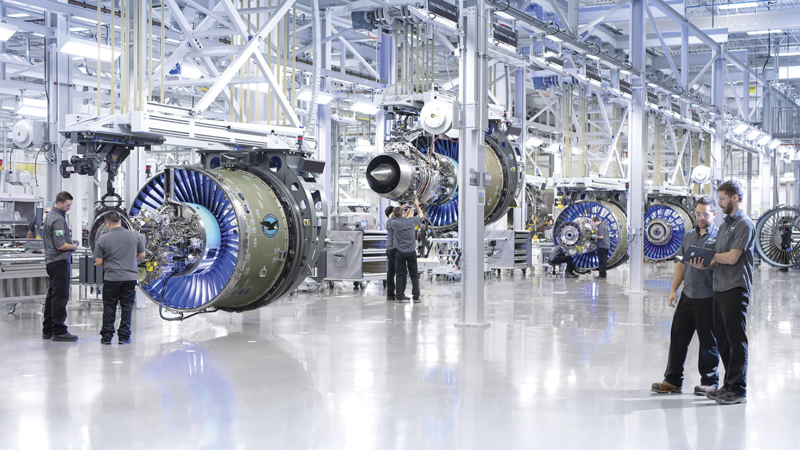PWC engine line at factory