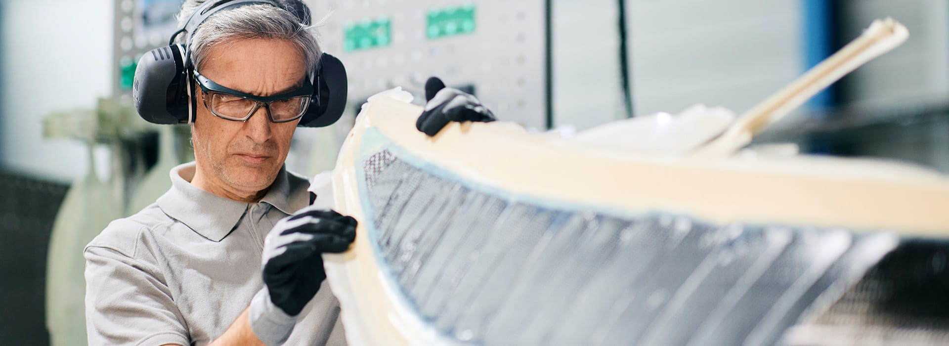 Employee adjusting material