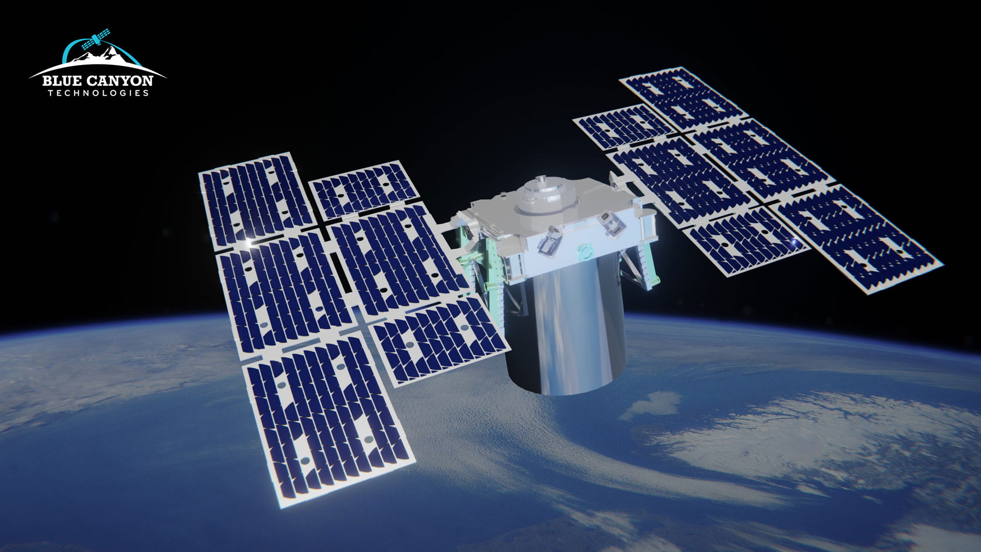 Rendering of the Saturn-400 spacecraft