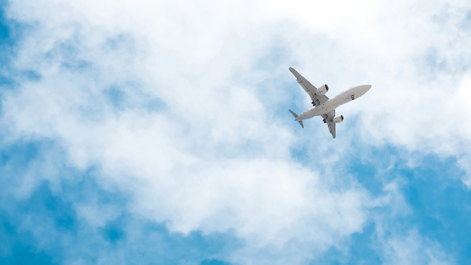 View of a plane in the sky
