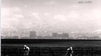 A Sensors Unlimited SWIR camera penetrates through haze to reveal the Berkeley city landscape hidden from visible responding cameras.