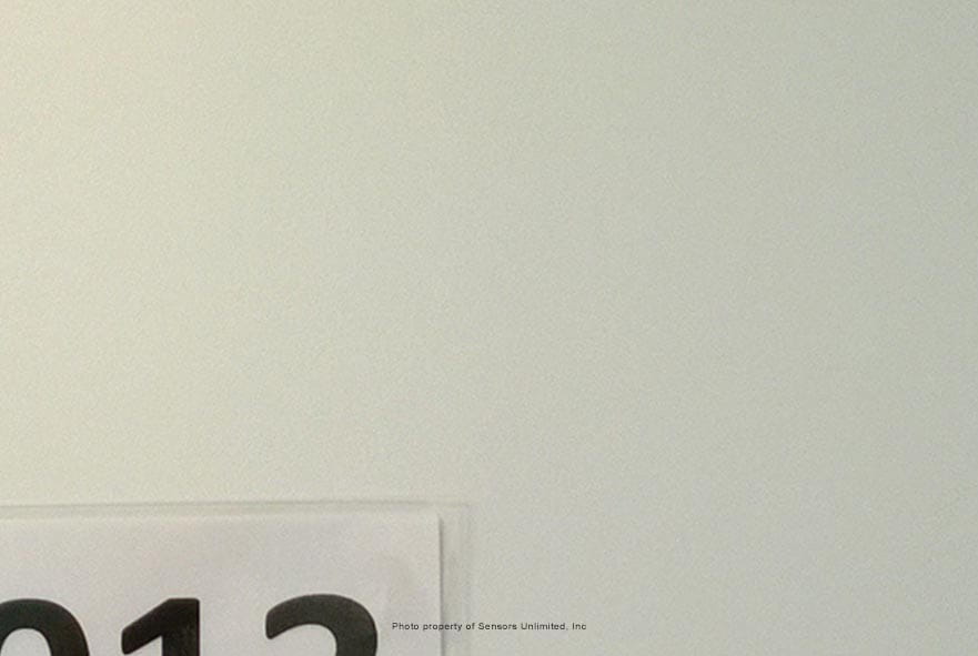 Conducting building inspection with visible light