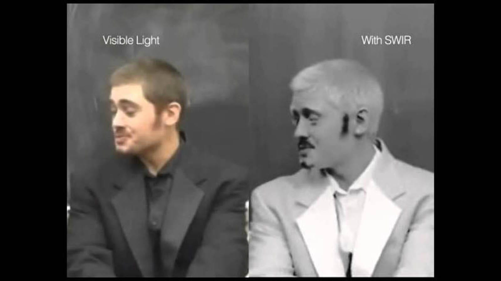 Disguise Detection with SWIR video static screen image