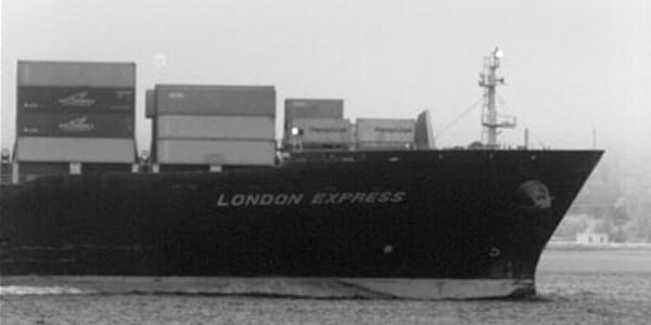 A cargo ship
