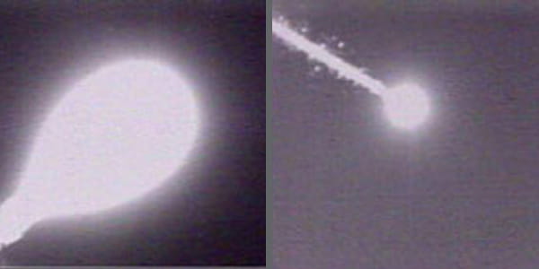 rocket missiles in the air