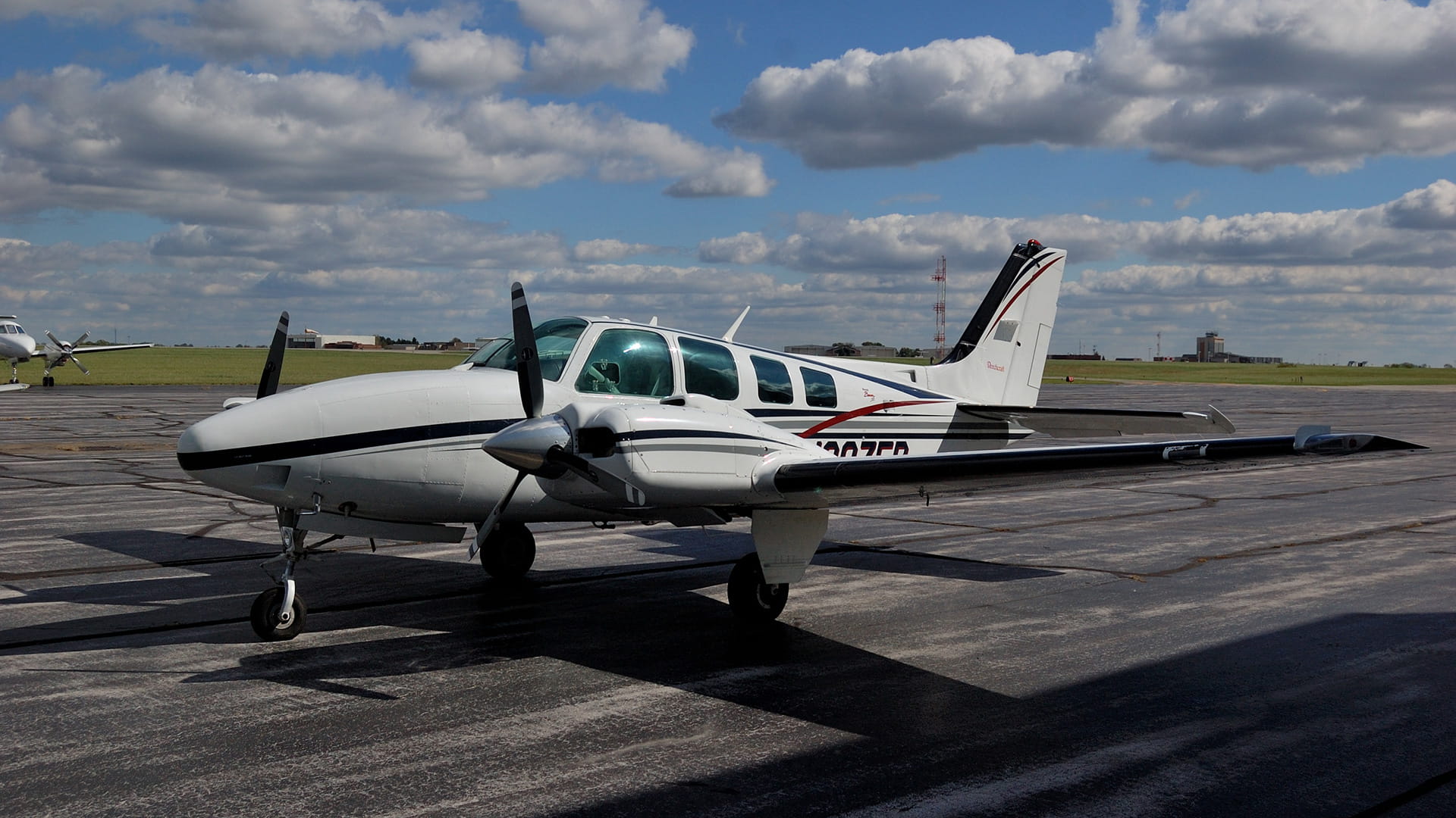 King Air 200 series aircraft on the runway