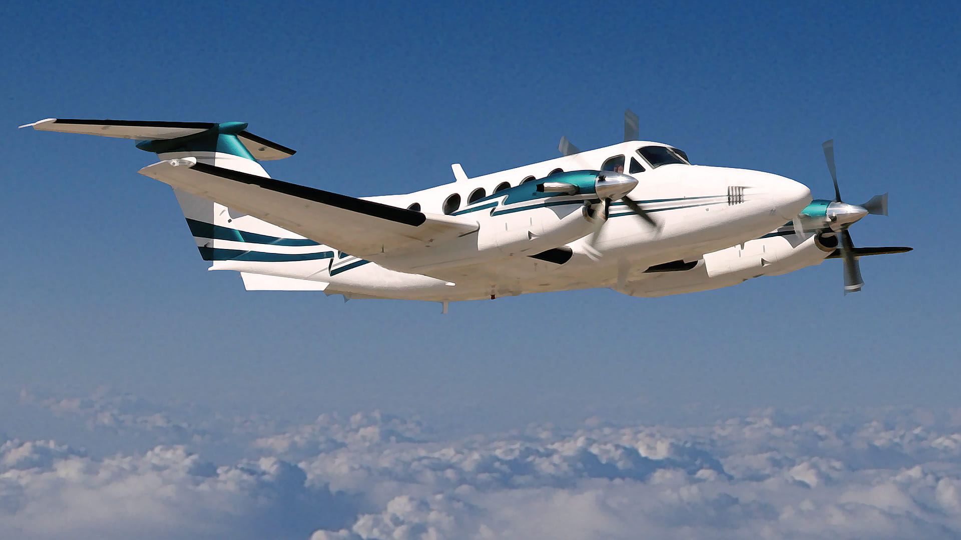 Beechcraft King Air 350 in flight