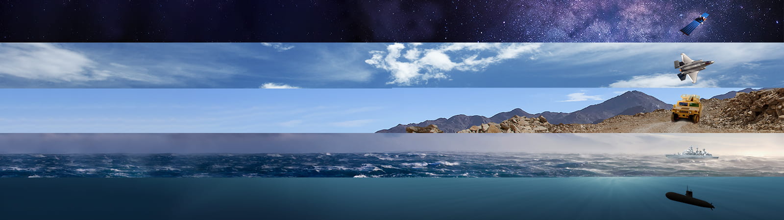 Connected Battlespace multi domain grid space to under sea