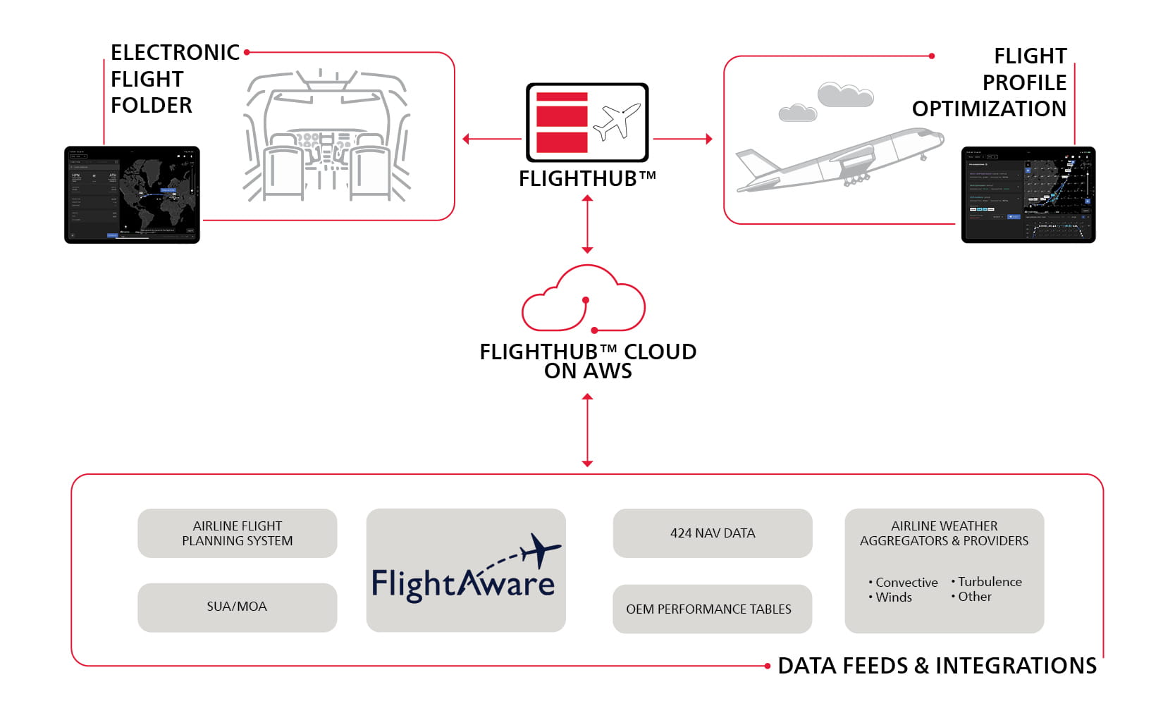 Infographic describing FlightHub process flow