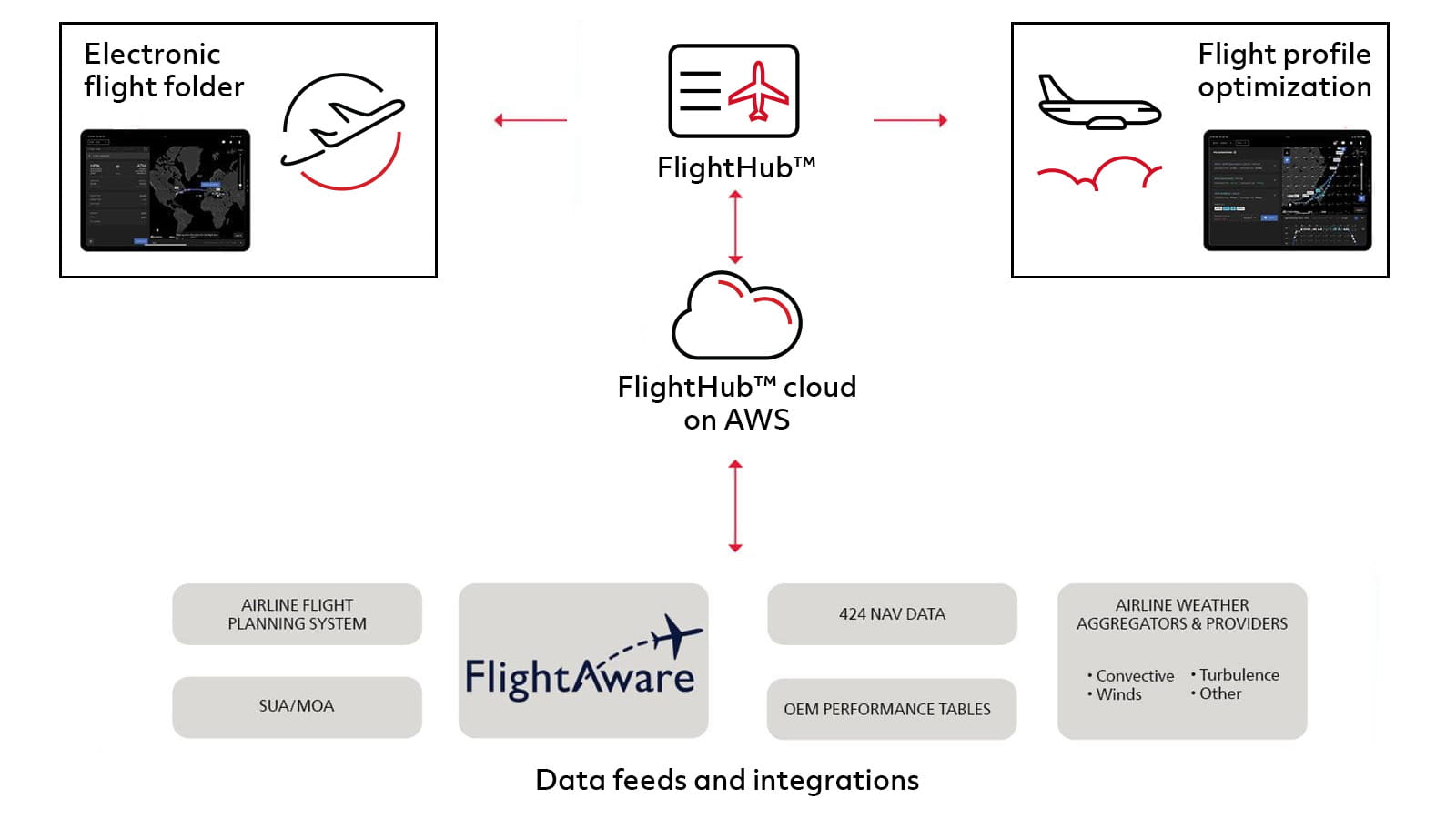 Infographic describing FlightHub process flow