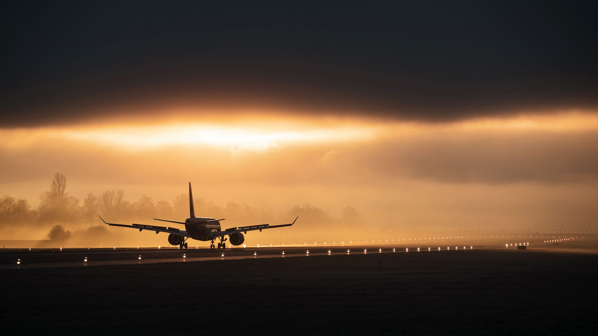 Airplane on runway