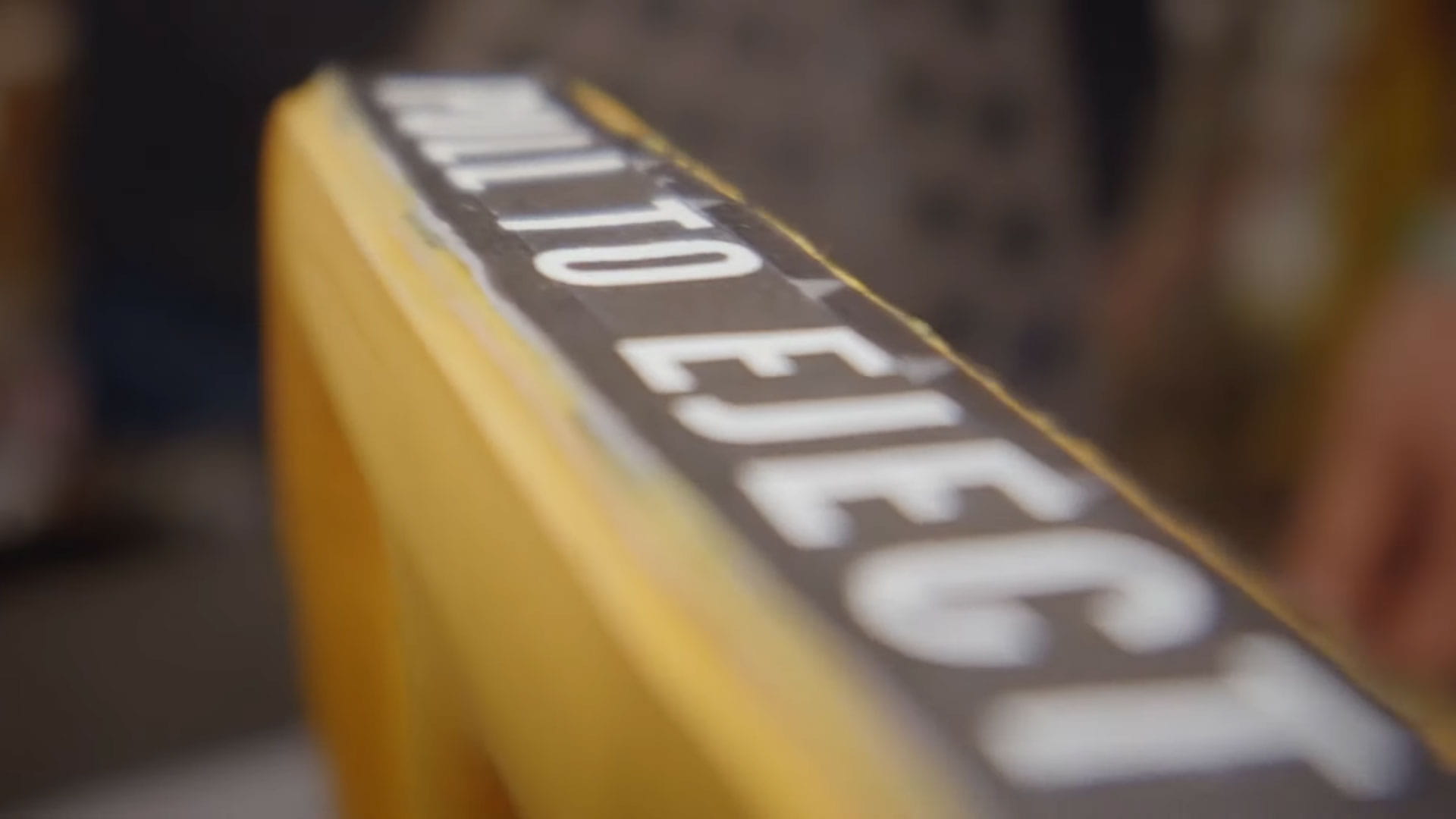 A fighter jet ejection handle