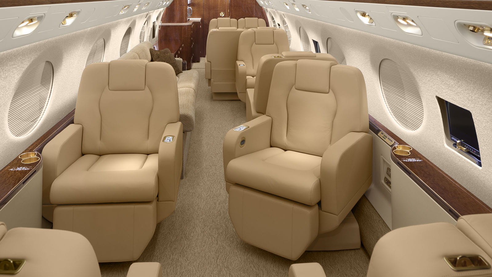 Gulfstream cabin interior