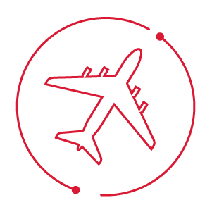 Icon of a tanker transport inside a circle