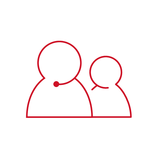 Two person RTX red icon