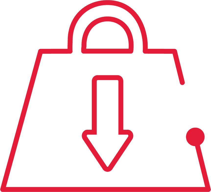 Weight reduction RTX red icon