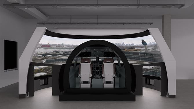Panorama Modular Front Projected Display | Collins Aerospace