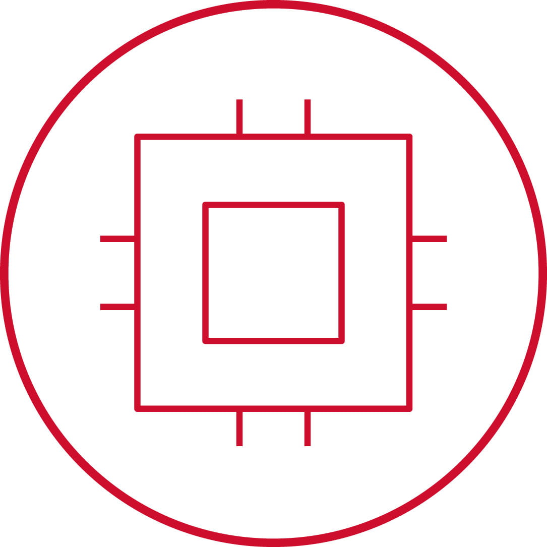 RTX red chip in circle