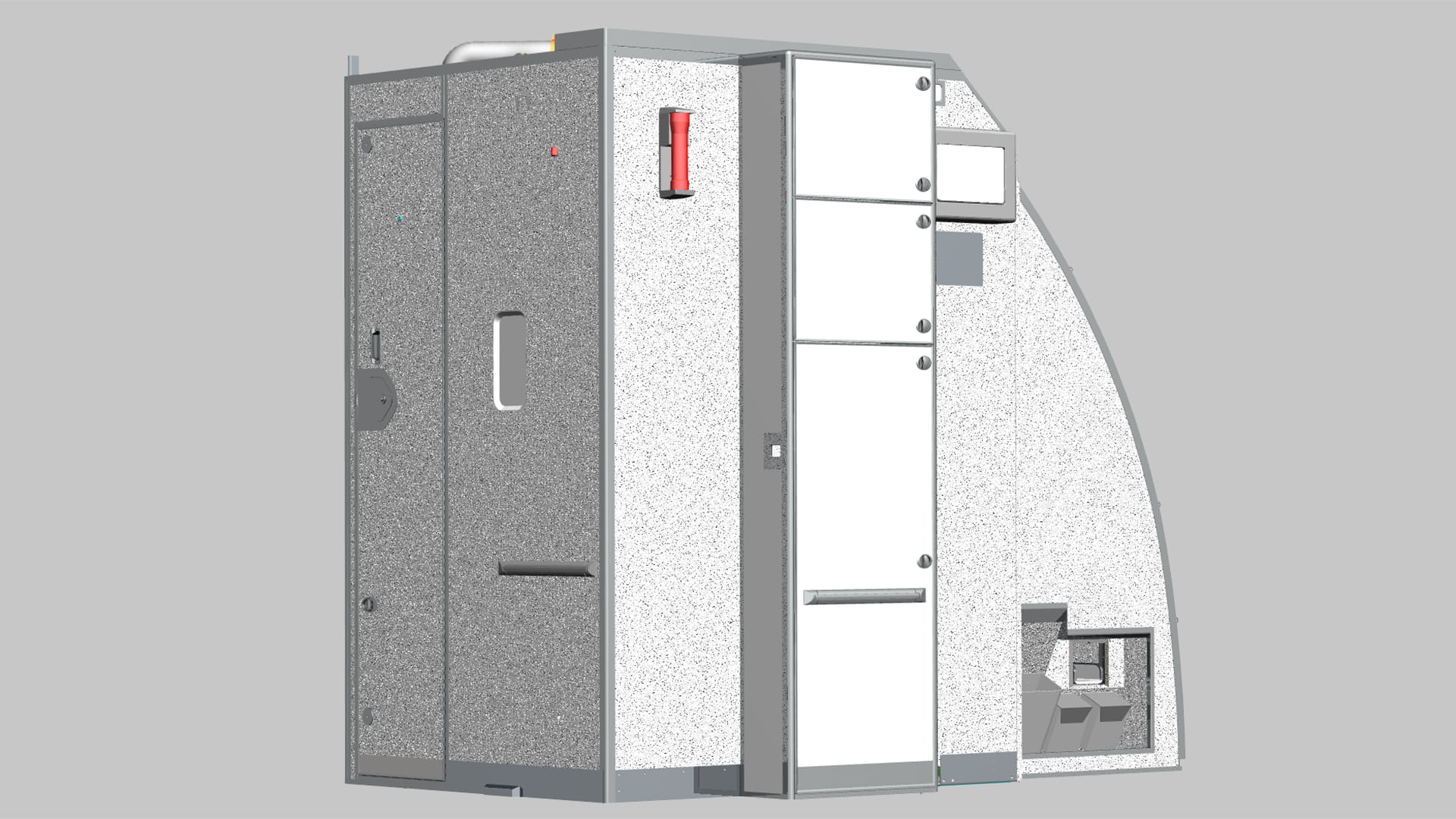 Crew rest with outer cabinet