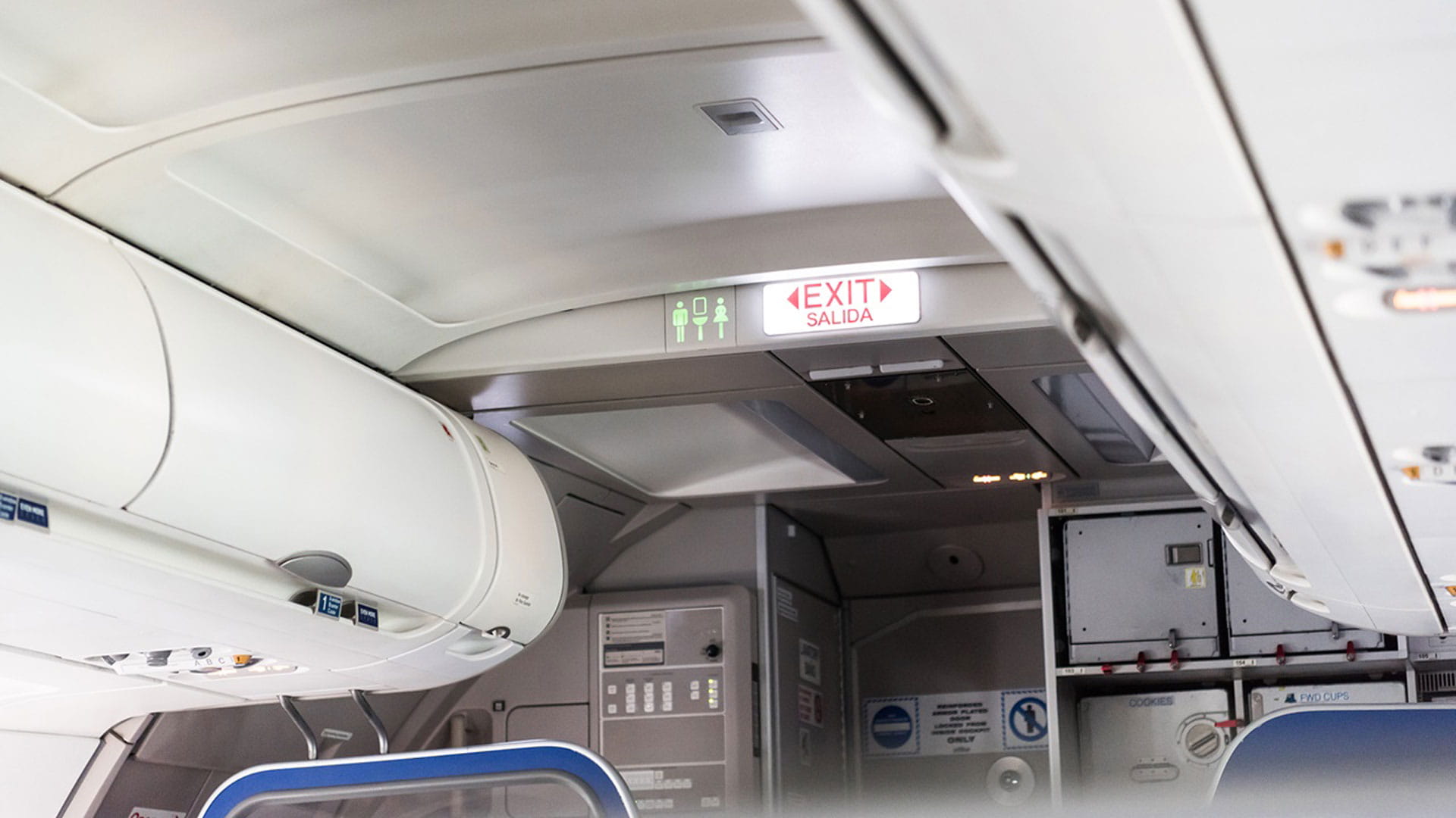 Ceiling panel business aviation
