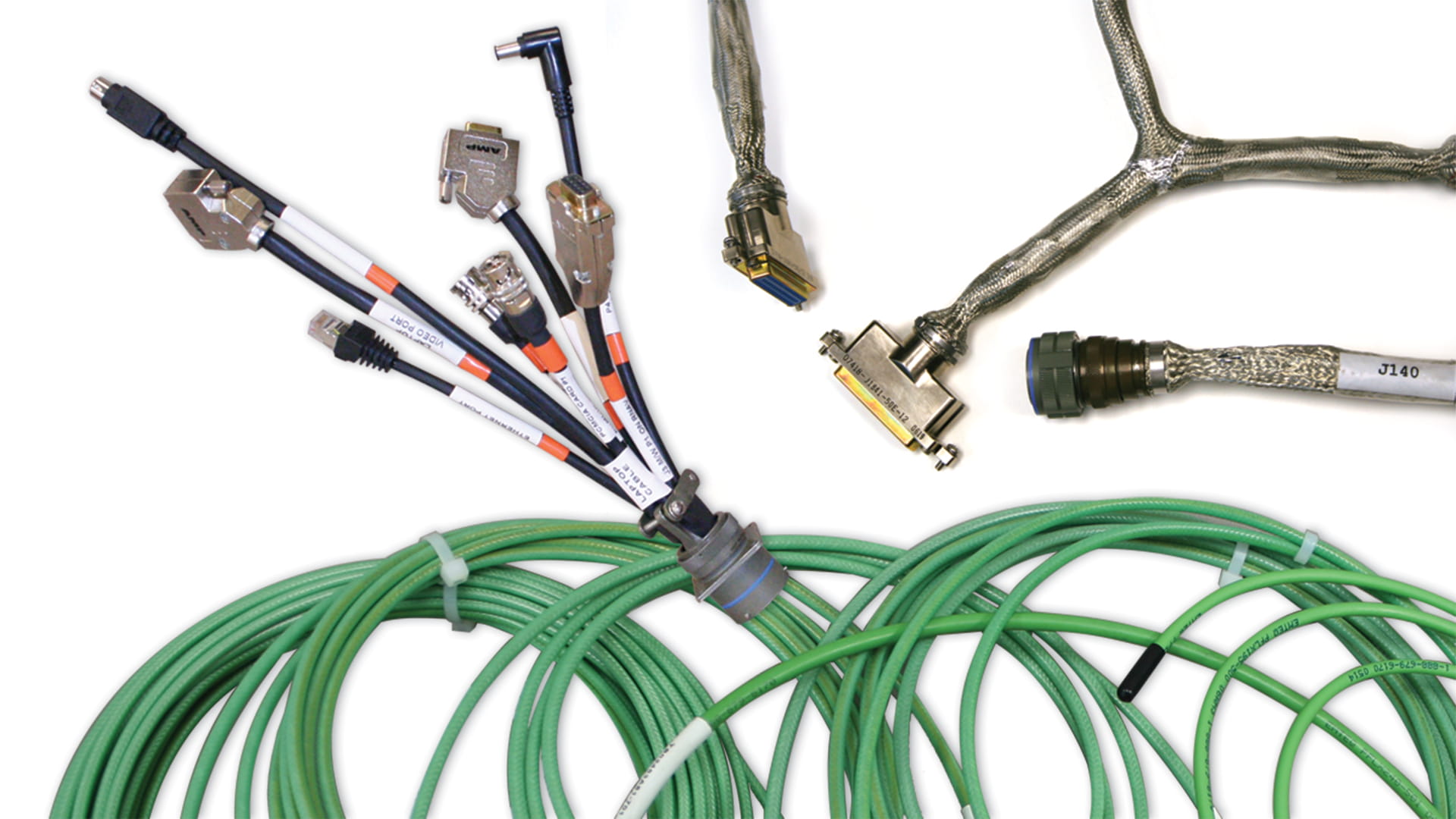 A selection of cables