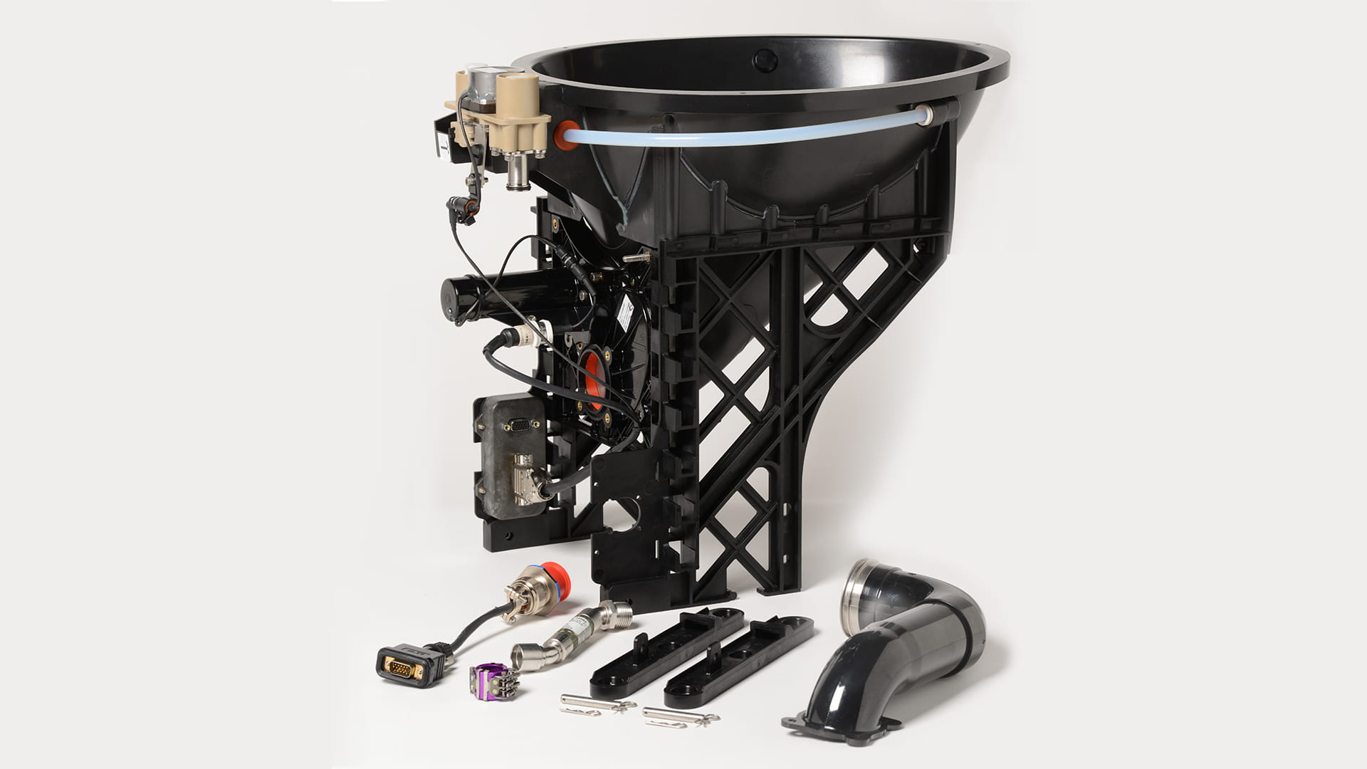 The agile toilet and its parts