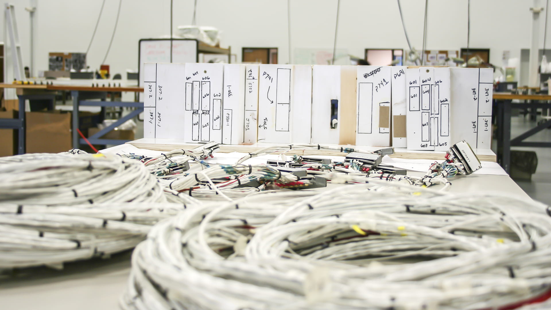 Wire harnessing mockup