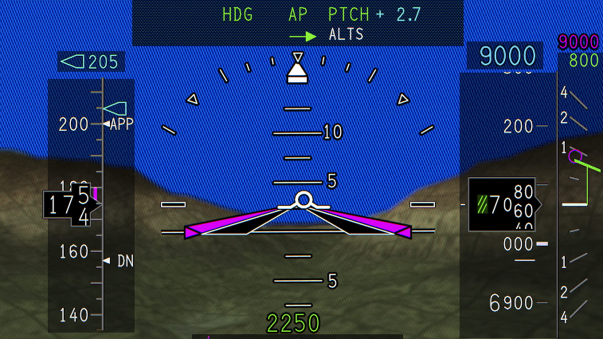 SVS plane instrument view
