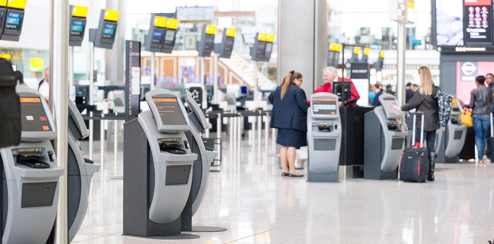 ARINC self serving kiosks