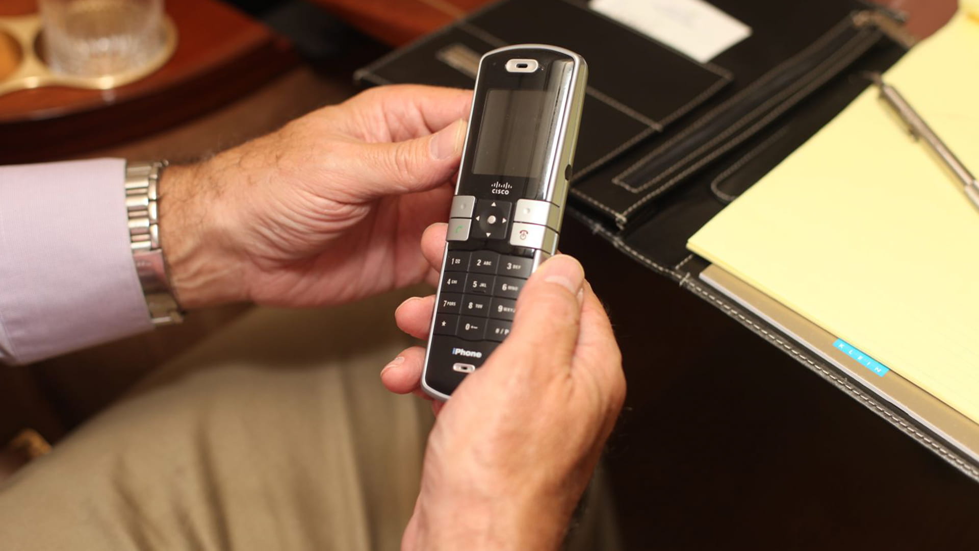Man holding cellphone