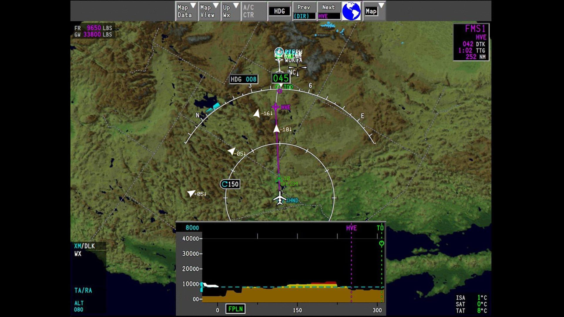 Pro Line Fusion and HGS for Gulfstream G280 - ADS-B