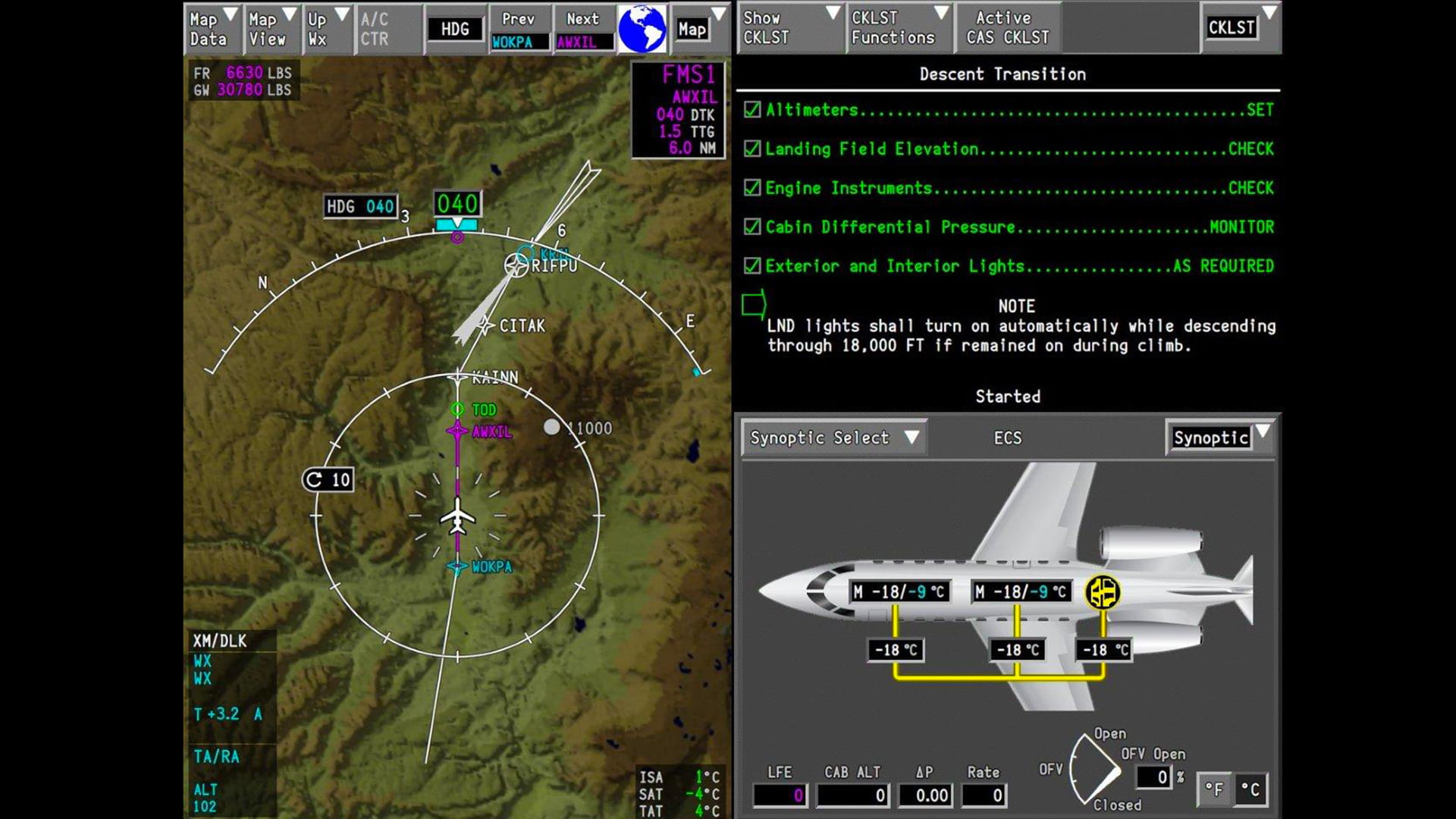 Pro Line Fusion and HGS for Gulfstream G280 - CheckList