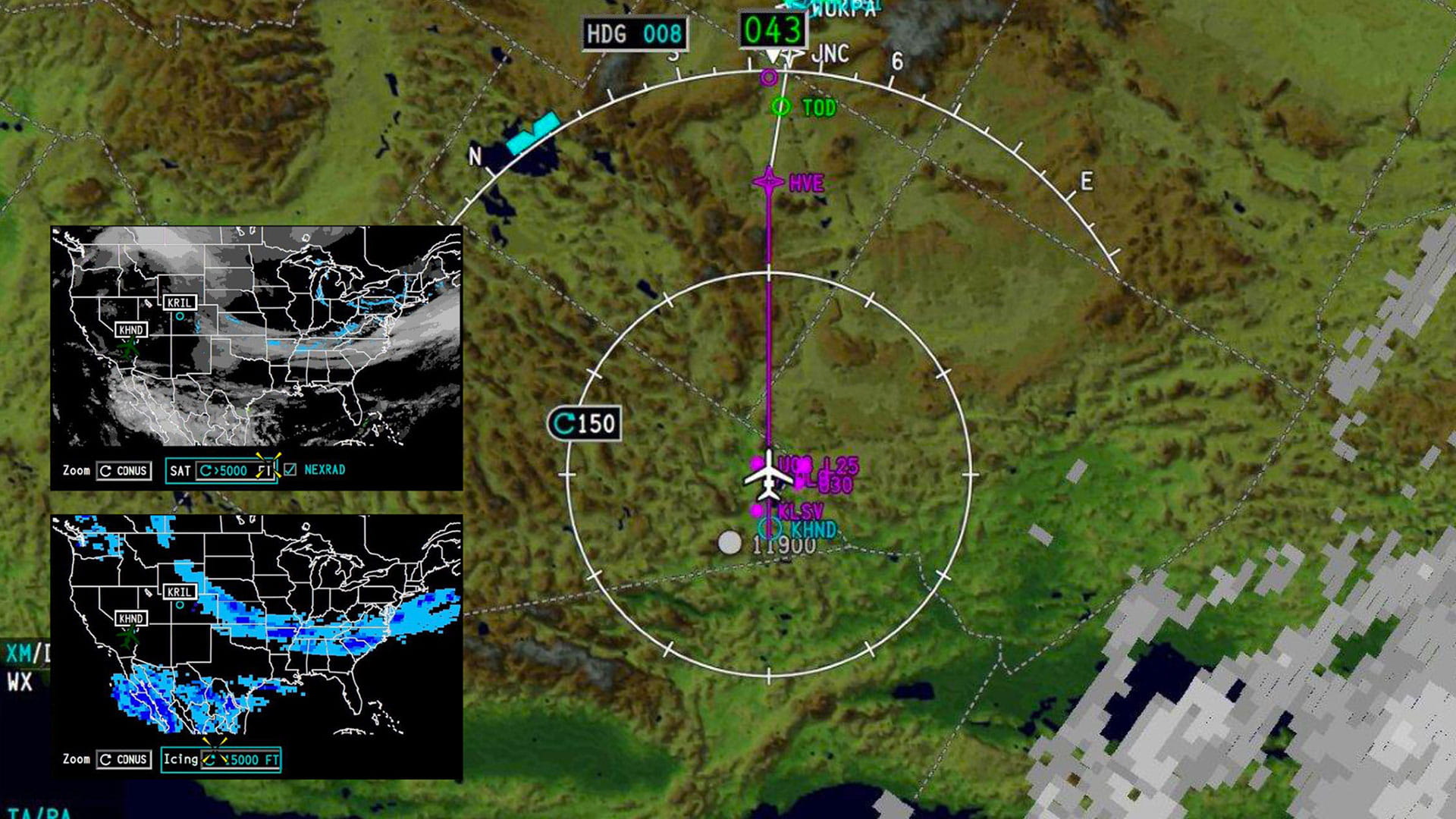 Pro Line Fusion and HGS on Gulfstream G280 - XMWX