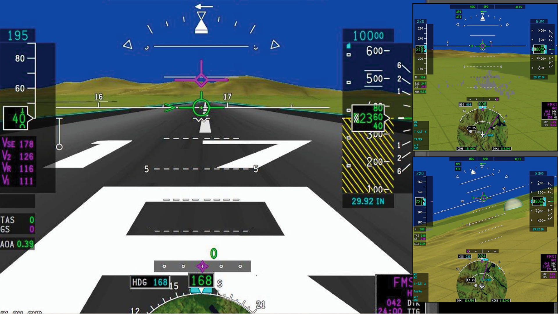 Pro Line Fusion and HGS for Gulfstream G280 - SVS-PFD