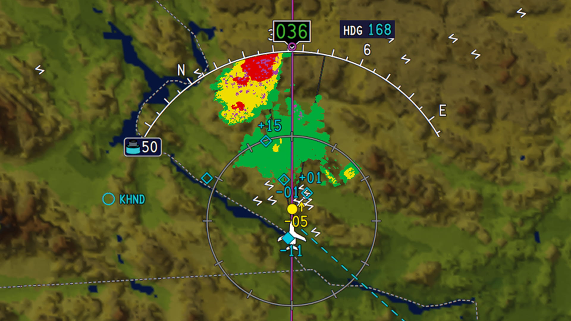 Embraer flight thermal view