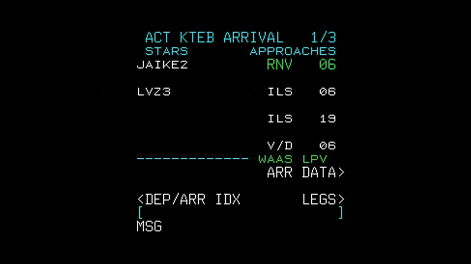 IFIS with LVP data screen