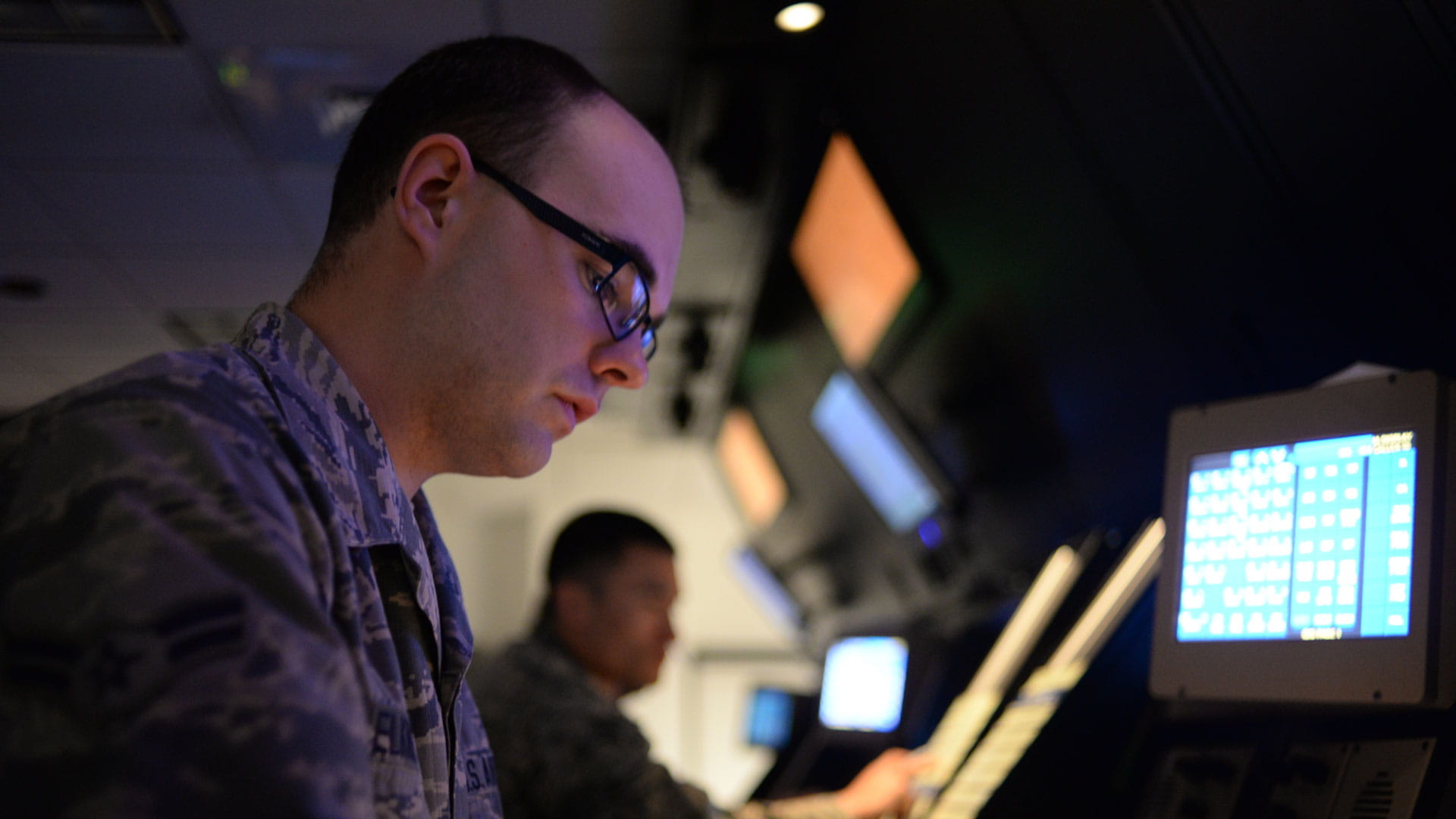 Military soldier reading