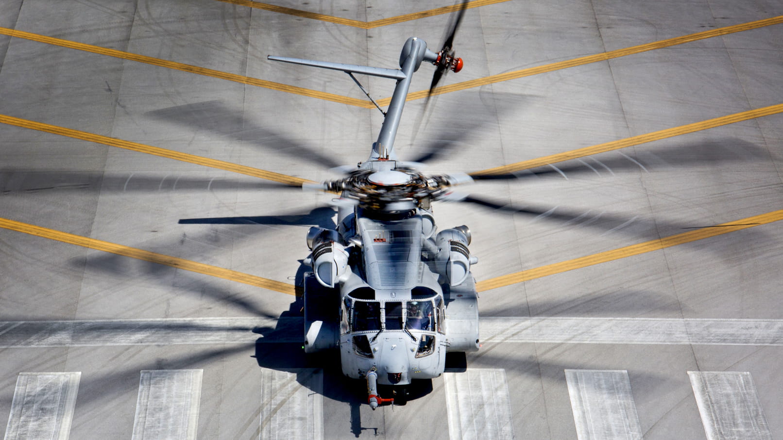 Helicopter stationed