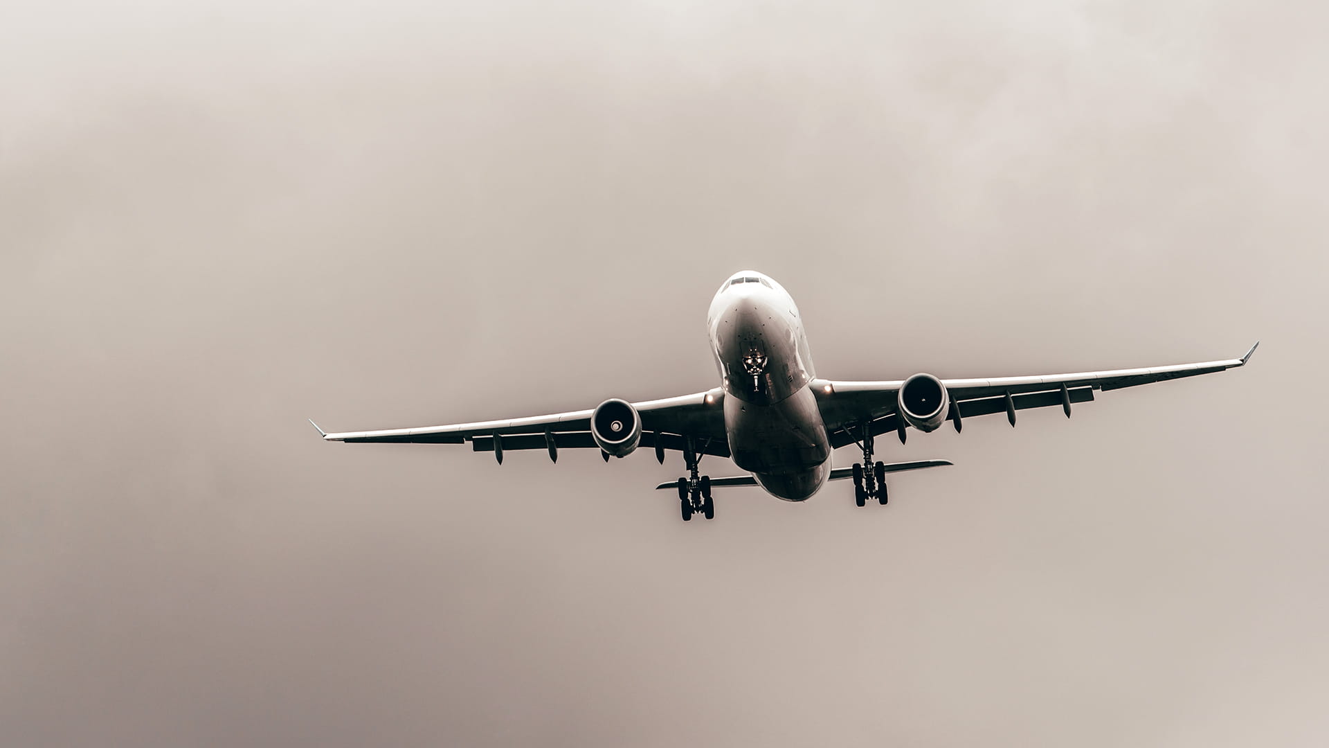 Airbus A330 plane soaring