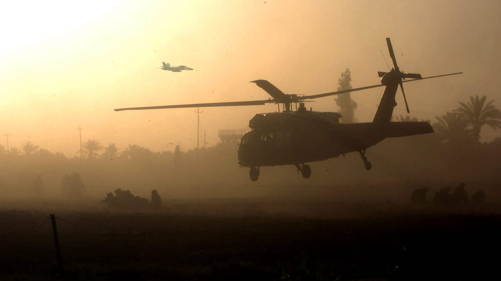 Military helicopters