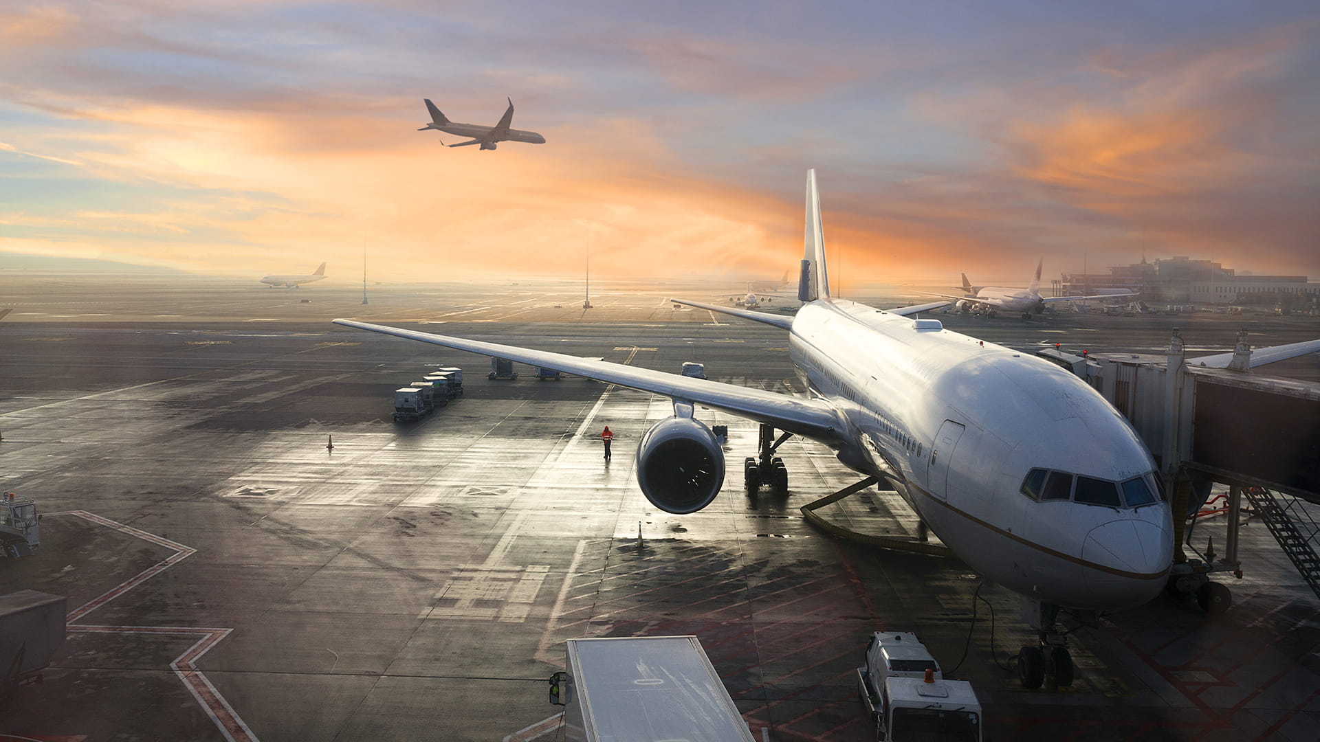 Airplanes at Brussels Airport
